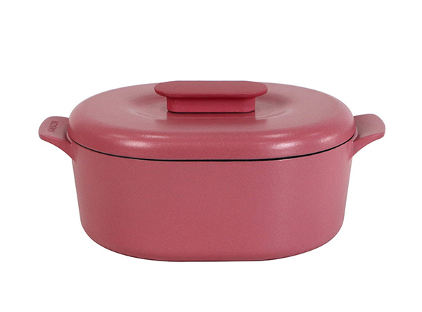 6.3 Quart Magenta Enameled Cast Iron Oval Dutch Oven