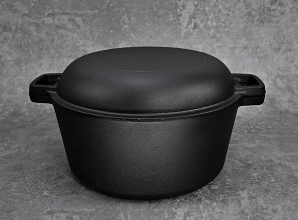 5 Quart Pre-Seasoned Cast Iron Double Dutch Oven Cookware - China Casserole  and Dutch Oven price