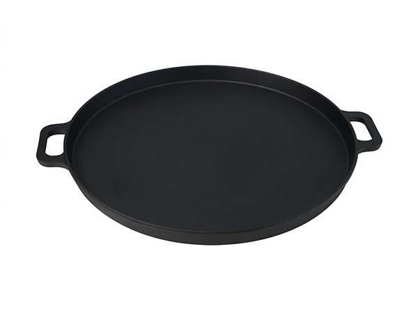 Outdoor Camping Cast Iron Barbecue Plate with 3 Removable Legs