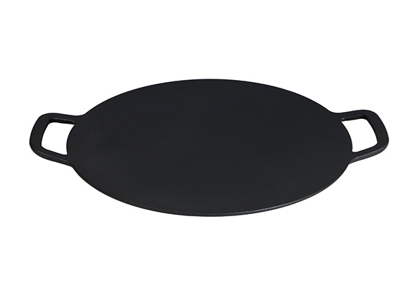 34cm Cast Iron Round Griddle Non-Stick Stovetop Grill Plate