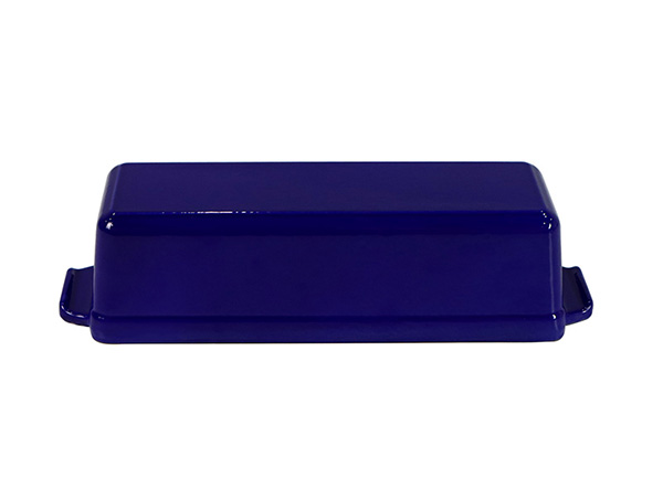 1.8 Quart Rectangular Enameled Cast Iron Loaf Pan with Lid