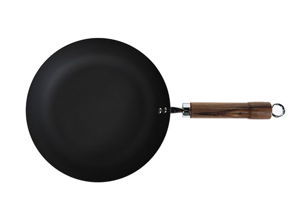 11 Inch Scratch Resistant Cookware Healthy Titanium-Infused  Carbon Steel Pan