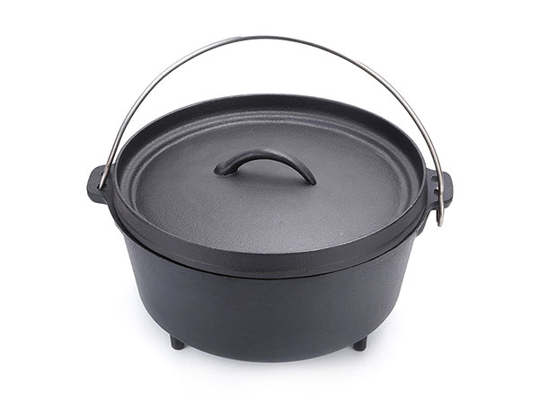 Three Legs Outdoor Camping Cookware Cast Iron Dutch Oven