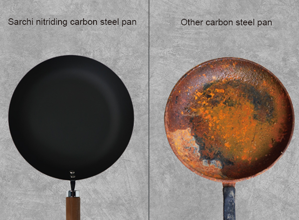 11-inch nitrided carbon steel wok