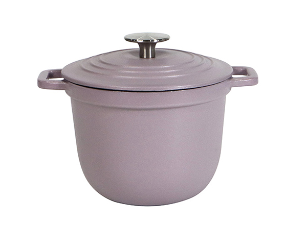 2.5qt Sealed Enamel Stew Pot Cast Iron Rice Cooker
