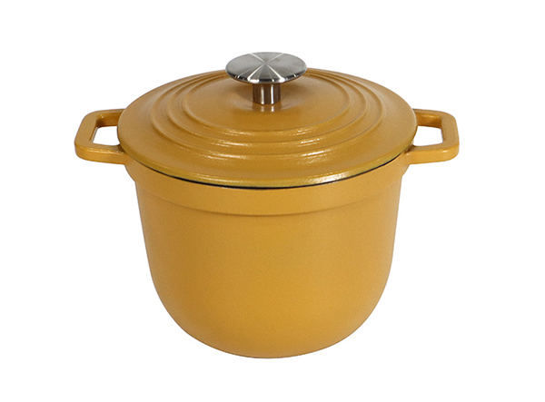 2.5qt Sealed Enamel Stew Pot Cast Iron Rice Cooker