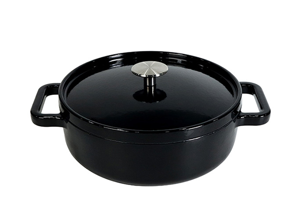 Enameled Cast Iron Round Gourmet Braiser with Lid
