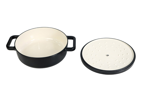 Enameled Cast Iron Round Gourmet Braiser with Lid