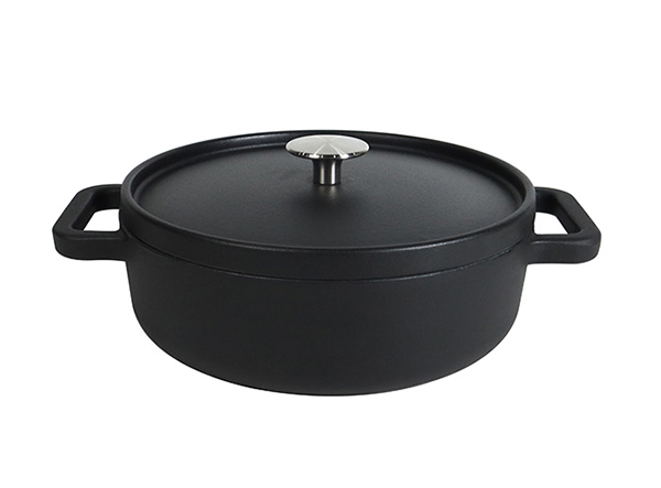 Enameled Cast Iron Round Gourmet Braiser with Lid