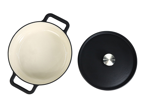 Enameled Cast Iron Round Gourmet Braiser with Lid