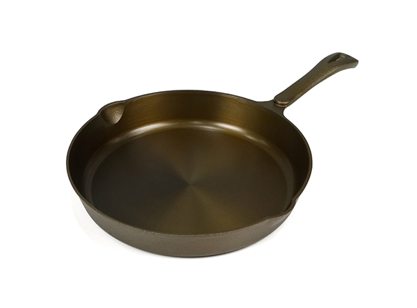 Golden cast iron nonstick skillet