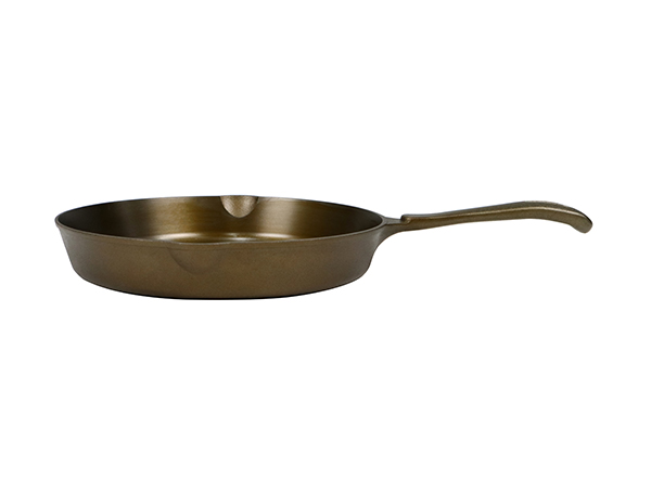 Golden cast iron nonstick skillet