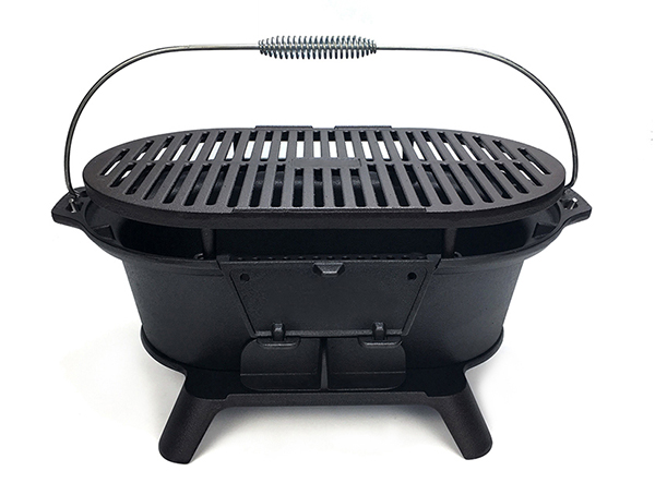 Small outdoor cast iron grill