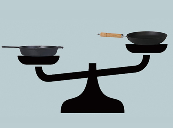 11-inch nitrided carbon steel wok