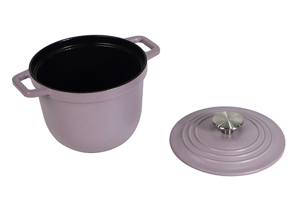 2.5qt Sealed Enamel Stew Pot Cast Iron Rice Cooker