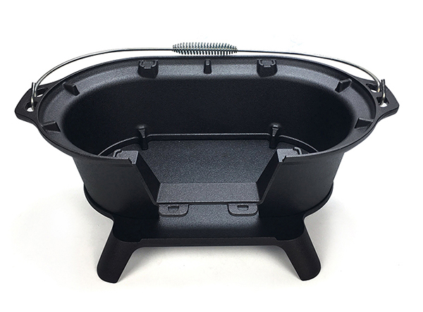Small outdoor cast iron hibachi grill