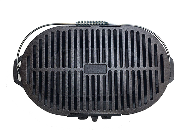 Small outdoor cast iron hibachi grill