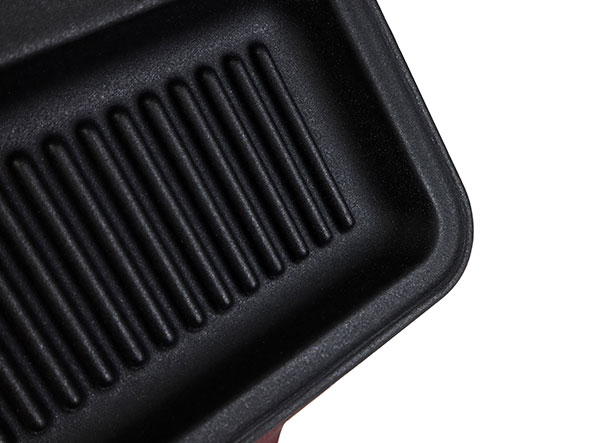 Matte Enamel Cast Iron 3-in-1 Section Divided Pan