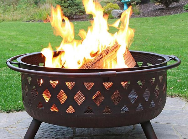 Outdoor Bonfire Firewood Stove Grill Wood Burning Brazier