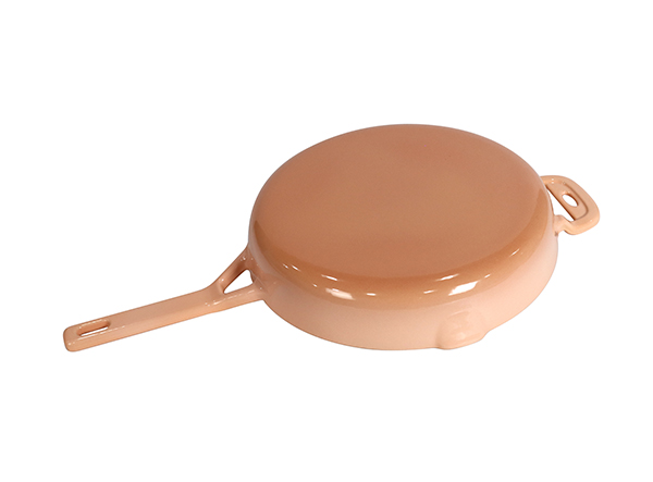 Glazed Coated Cast Iron Round Fry Pan