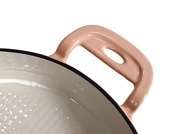 Glazed Coated Cast Iron Round Fry Pan