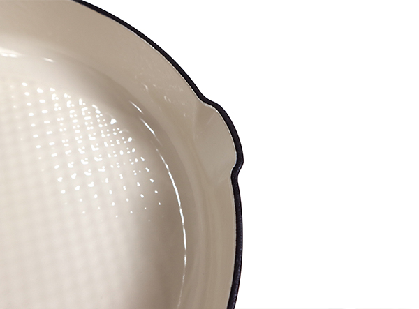 Glazed Coated Cast Iron Round Fry Pan