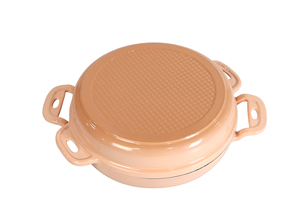 2 in 1 Enameled Cast Iron Braiser with Skillet Lid