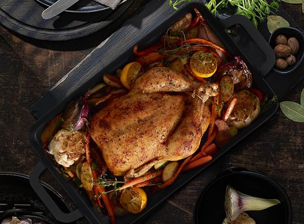 Stove Top Double Burner Carbon Steel Flat Griddle