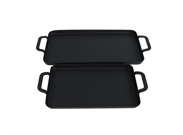 Stove Top Double Burner Carbon Steel Flat Griddle