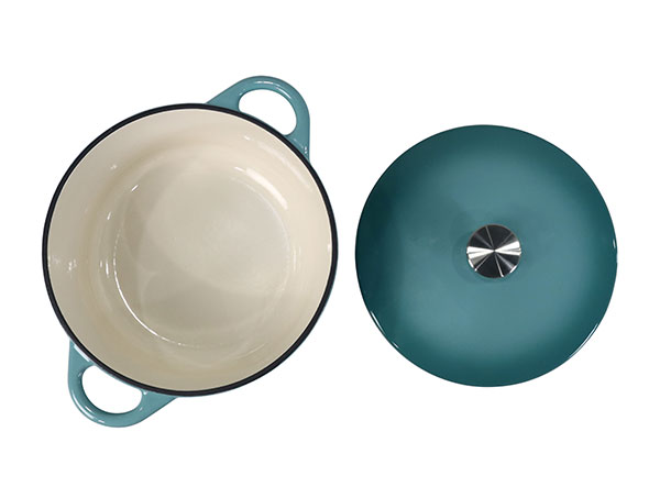 Wholesale Enameled Cast Iron Covered Round Cocotte