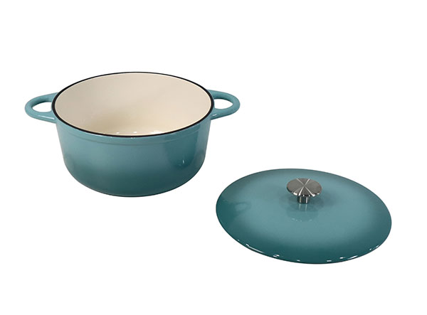 Wholesale Enameled Cast Iron Covered Round Cocotte
