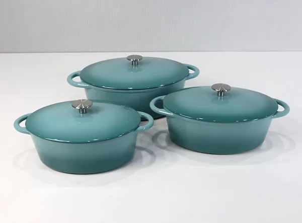 Stovetop Cookware Enamel Cast Iron Oval Cocotte