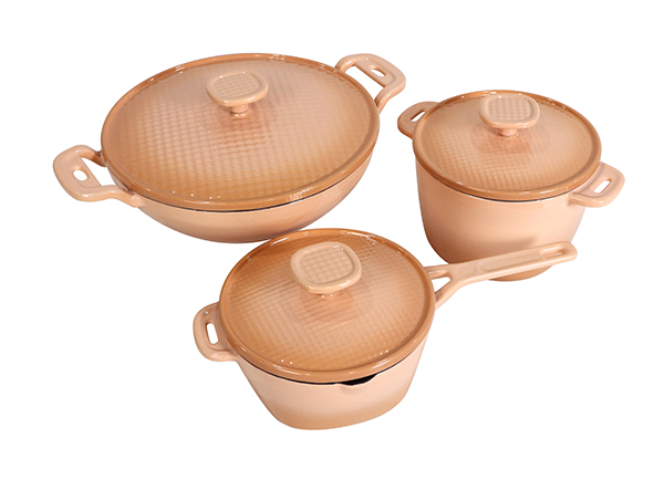 Enamel 6-Piece Cast Iron Pots and Pans Set Manufacturer