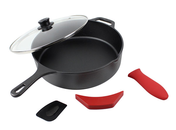 Cast Iron Deep Big Volume Cast Iron Skillet Fry Pan