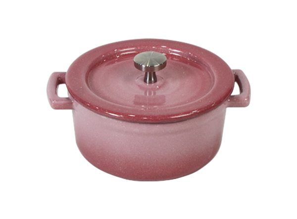 Hot Sale Mini Size Small Cast Iron Casserole Dish Pots With Wooden Base