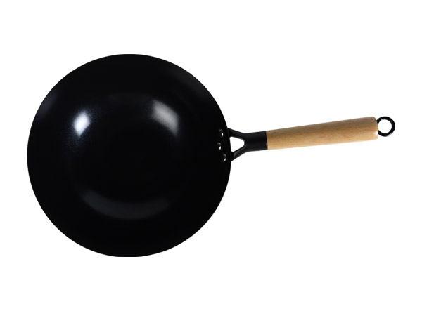 Ceramic Non-stick Carbon Steel Flat Bottom Wok