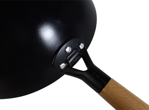 Ceramic Non-stick Carbon Steel Flat Bottom Wok