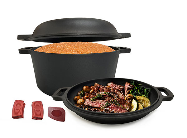 Cast Iron Double Dutch Oven