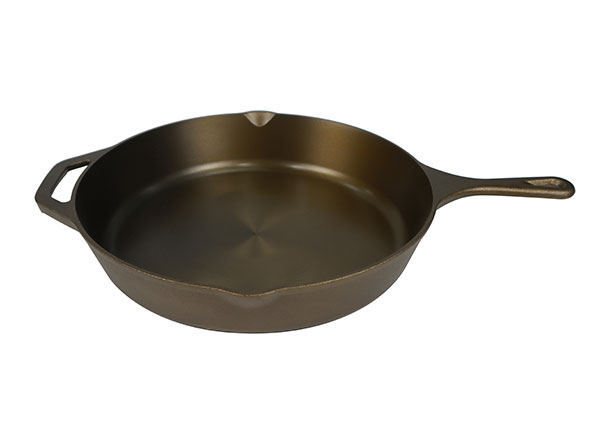 10 Inch Golden Polished Machined Smooth Cast Iron Frying Pan