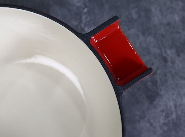 Enamel Cast Iron Double Dutch Oven with Fry Pan Lid