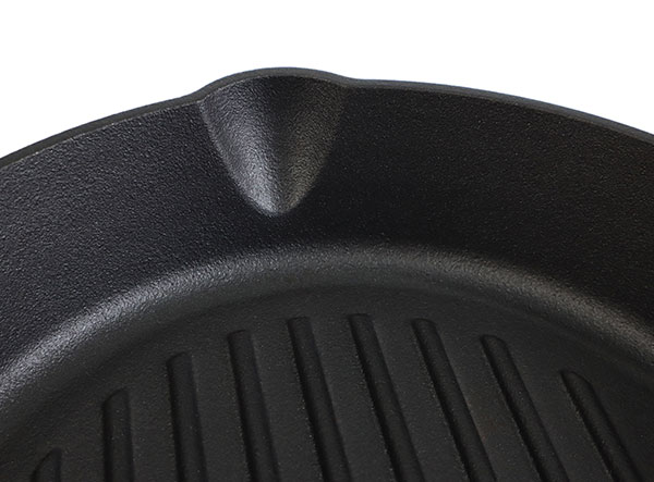 Sarchi 10" Round Pre-Seasoned Cast Iron Grill Pan
