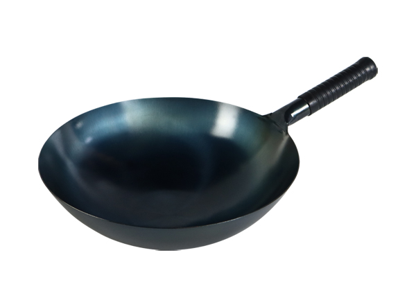 Chinese Round Bottom Blue 14'' Carbon Steel Pow Wok