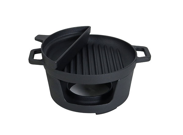 Outdoor All-In-One BBQ Grill Mini Alcohol Stove Barbecue Grill Set