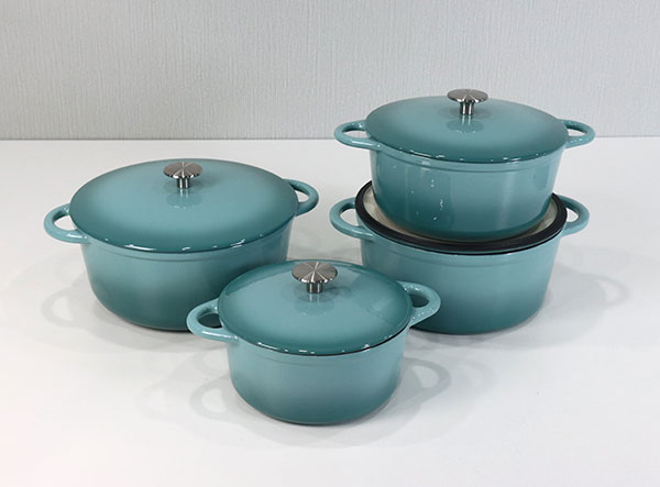 Enameled Cast Iron Stackable Cookware Set