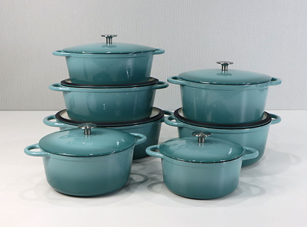 Enameled Cast Iron Stackable Cookware Set