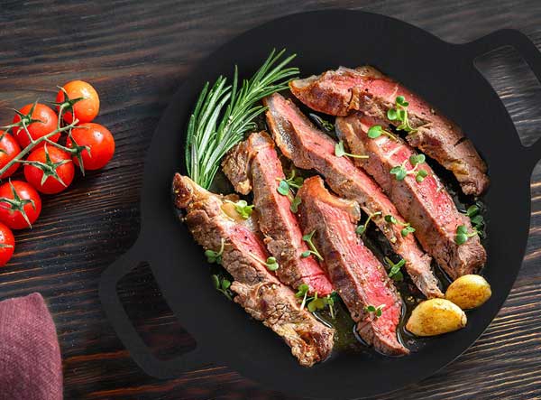 Non-stick Korean Meat Baking Carbon Steel BBQ Grill Plate