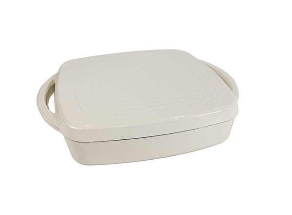 Non-Stick Double Enameled Cast Iron Rectangular Roaster