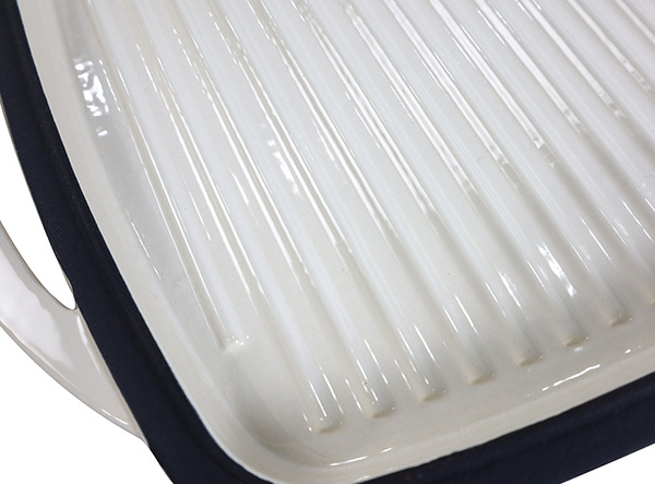 Non-Stick Double Enameled Cast Iron Rectangular Roaster