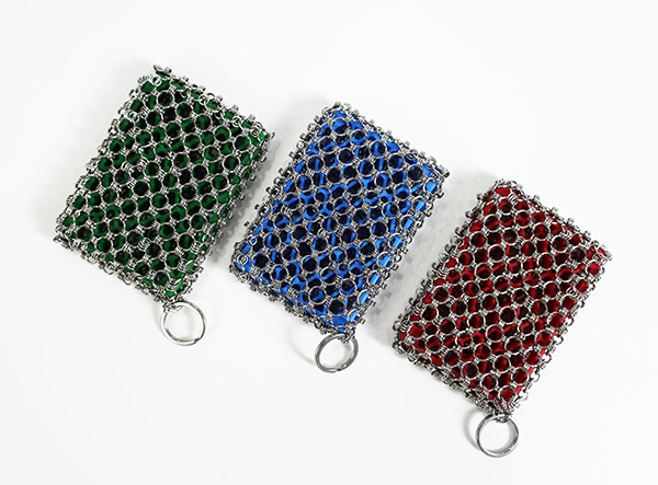 Single Ring High Temperature Resistant Silicone Chainmail Scrubbing Pad