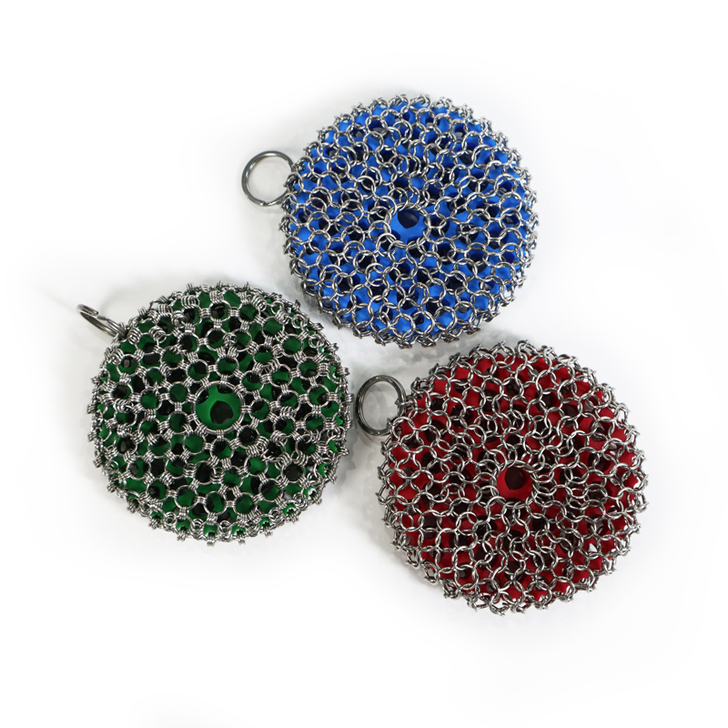 Single Ring High Temperature Resistant Silicone Chainmail Scrubbing Pad